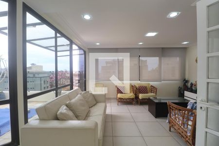 Sala de apartamento para alugar com 4 quartos, 155m² em Balneario Cidade Atlantica, Guarujá