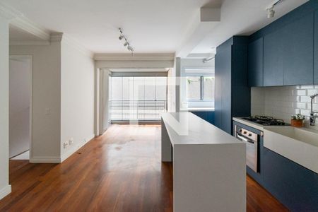 Sala  de apartamento para alugar com 1 quarto, 55m² em Jardim Prudência, São Paulo