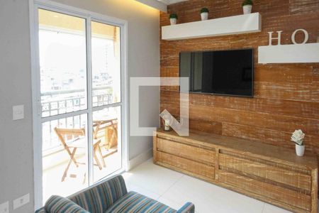 Sala de apartamento para alugar com 1 quarto, 45m² em Vila Tolstoi, São Paulo