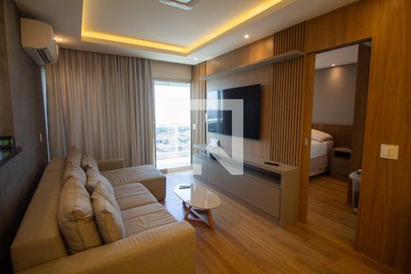 Sala de apartamento para alugar com 1 quarto, 59m² em Santo Amaro, São Paulo