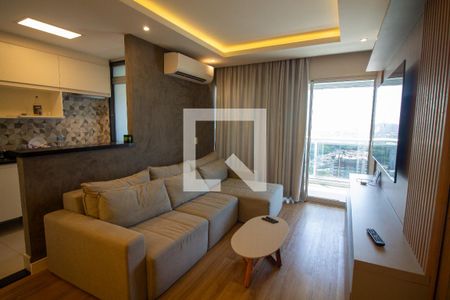 Sala de apartamento para alugar com 1 quarto, 59m² em Santo Amaro, São Paulo