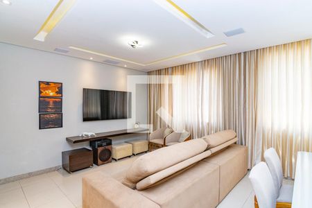 Sala de apartamento à venda com 4 quartos, 132m² em Buritis, Belo Horizonte