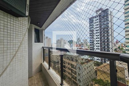 Varanda de apartamento para alugar com 4 quartos, 110m² em Vila Alzira, Guarujá