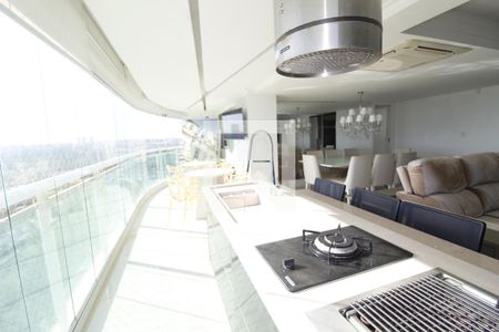 Área gourmet - varanda de apartamento para alugar com 3 quartos, 165m² em Jaguaribe, Salvador