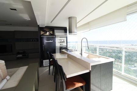 Área gourmet - varanda  de apartamento para alugar com 3 quartos, 165m² em Jaguaribe, Salvador