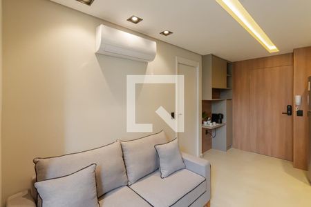 Sala e Cozinha de kitnet/studio para alugar com 1 quarto, 30m² em Vila Olímpia, São Paulo