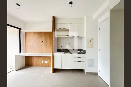 Sala/Cozinha de apartamento para alugar com 1 quarto, 32m² em Moema, São Paulo