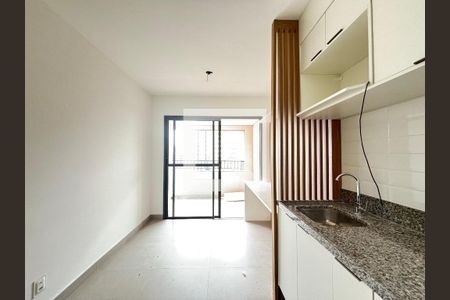 Sala/Cozinha de apartamento para alugar com 1 quarto, 32m² em Moema, São Paulo