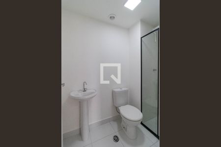 Banheiro da Suíte de apartamento para alugar com 1 quarto, 27m² em Várzea da Barra Funda, São Paulo