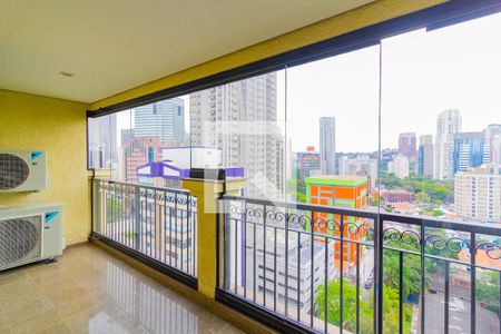 Varanda de apartamento para alugar com 3 quartos, 134m² em Brooklin, São Paulo