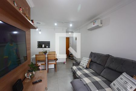 Sala  de apartamento à venda com 3 quartos, 75m² em Jardim da Gloria, Taboão da Serra
