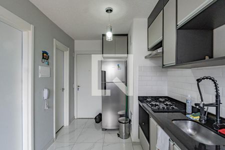 Sala e cozinha de apartamento à venda com 1 quarto, 24m² em Sacoma, São Paulo
