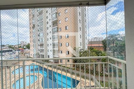 Vista da Sala de apartamento para alugar com 3 quartos, 74m² em Vila Santa Luzia, São Bernardo do Campo