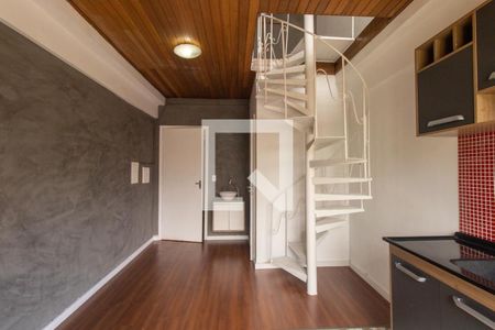 Sala/Cozinha de apartamento para alugar com 1 quarto, 40m² em Mercês, Curitiba