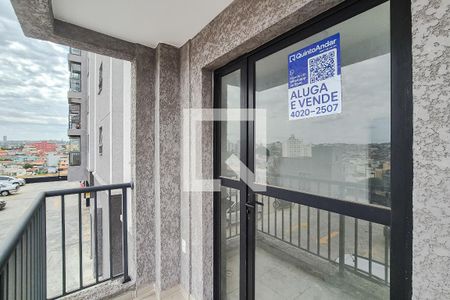 Varanda da Sala de apartamento à venda com 1 quarto, 43m² em Vila Santa Luzia, São Bernardo do Campo