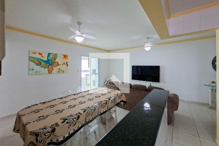 Sala de apartamento para alugar com 3 quartos, 110m² em Vila Caiçara, Praia Grande