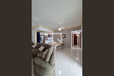 Sala de apartamento para alugar com 3 quartos, 110m² em Vila Caiçara, Praia Grande