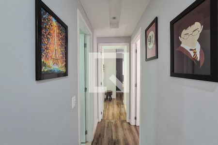 corredor de apartamento à venda com 2 quartos, 54m² em Jardim Calux, São Bernardo do Campo