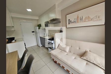 Sala/Cozinha de kitnet/studio para alugar com 1 quarto, 30m² em Jardim Caravelas, São Paulo