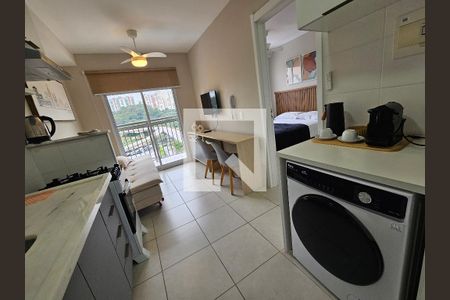 Sala/Cozinha de kitnet/studio para alugar com 1 quarto, 30m² em Jardim Caravelas, São Paulo