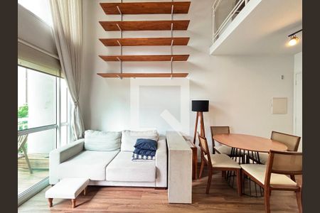 Sala de apartamento para alugar com 1 quarto, 50m² em Moema, São Paulo