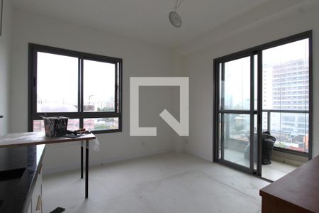 Sala/Cozinha de apartamento para alugar com 1 quarto, 36m² em Indianópolis, São Paulo