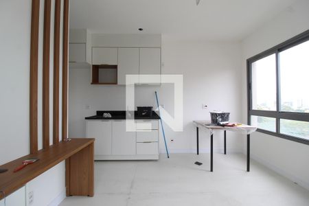 Sala/Cozinha de apartamento para alugar com 1 quarto, 36m² em Indianópolis, São Paulo