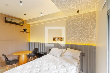 Quarto e Cozinha de kitnet/studio para alugar com 1 quarto, 31m² em Vila Nova Conceição, São Paulo