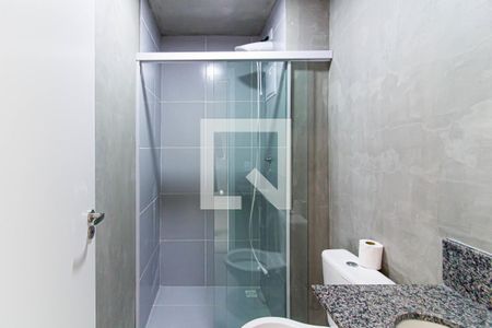 Banheiro de kitnet/studio à venda com 1 quarto, 25m² em Barra Funda, São Paulo