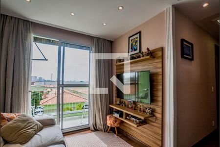 Sala de apartamento à venda com 2 quartos, 55m² em Vila Metalúrgica, Santo André