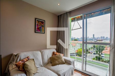 Sala de apartamento à venda com 2 quartos, 55m² em Vila Metalúrgica, Santo André