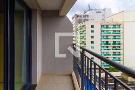 Varanda de apartamento à venda com 1 quarto, 34m² em Santo Amaro, São Paulo