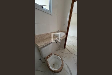 Banheiro da Suíte de apartamento para alugar com 2 quartos, 78m² em Jardim Guarará, Santo André
