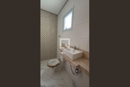 Banheiro da Suíte de apartamento para alugar com 2 quartos, 78m² em Jardim Guarará, Santo André