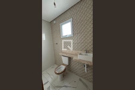 Banheiro da Suíte de apartamento para alugar com 2 quartos, 78m² em Jardim Guarará, Santo André