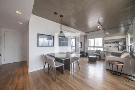 Sala de apartamento para alugar com 1 quarto, 64m² em Cidade Monções, São Paulo