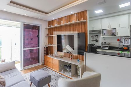 Sala  de apartamento à venda com 3 quartos, 78m² em Centro, Diadema