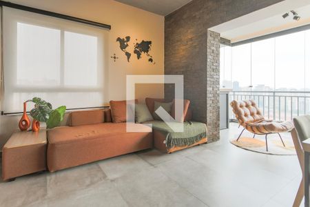 Sala de apartamento para alugar com 1 quarto, 62m² em Cidade Monções, São Paulo