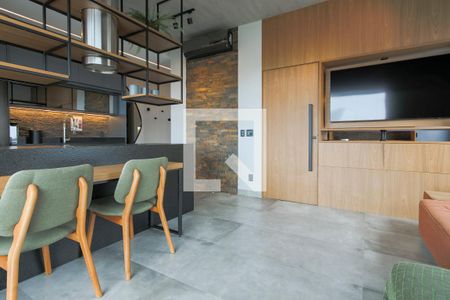 Sala de apartamento para alugar com 1 quarto, 62m² em Cidade Monções, São Paulo