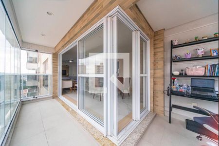 Varanda da Sala de apartamento à venda com 3 quartos, 132m² em Vila América, Santo André