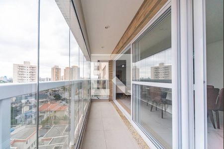 Varanda da Sala de apartamento à venda com 3 quartos, 132m² em Vila América, Santo André