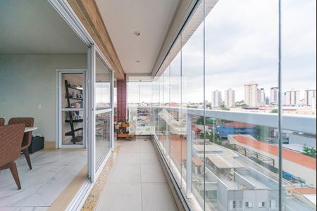 Varanda da Sala de apartamento à venda com 3 quartos, 132m² em Vila América, Santo André
