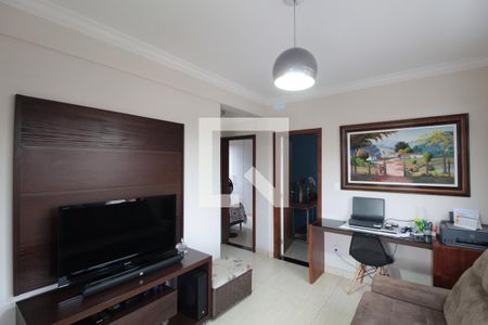 Sala de TV de apartamento à venda com 3 quartos, 107m² em Castelo, Belo Horizonte