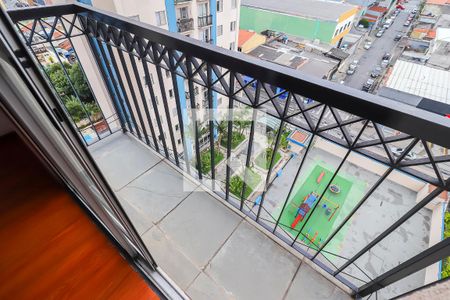 Varanda da Sala de apartamento para alugar com 2 quartos, 56m² em Vila Carmosina, São Paulo