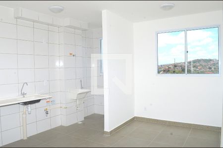 Sala/Cozinha de apartamento para alugar com 2 quartos, 41m² em São Gabriel, Belo Horizonte