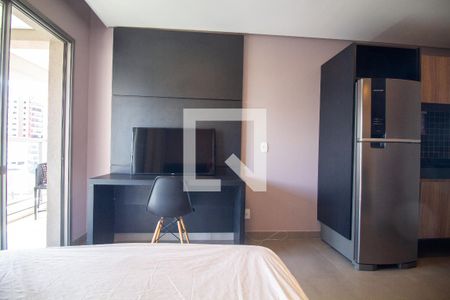 Sala / Quarto - Studio de kitnet/studio para alugar com 1 quarto, 29m² em Vila Cordeiro, São Paulo