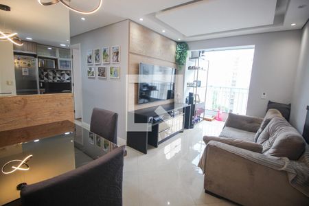 Sala de apartamento à venda com 2 quartos, 58m² em Jardim Henriqueta, Taboão da Serra