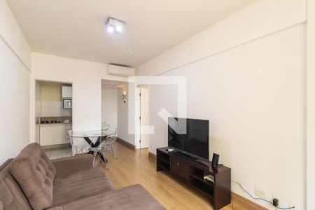 Sala de apartamento para alugar com 1 quarto, 47m² em Centro, Campinas
