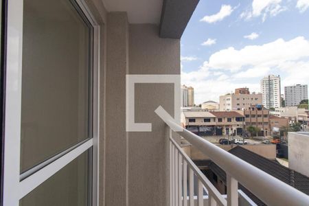 Varanda da Sala/Cozinha de apartamento para alugar com 1 quarto, 34m² em Capão Raso, Curitiba