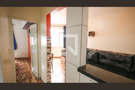 Cozinha de apartamento para alugar com 1 quarto, 37m² em Cidade Ocian, Praia Grande